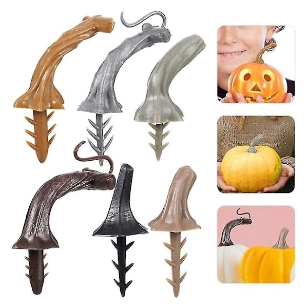 40 kpl Tekokurpitsan varsia DIY Halloween-kurpitsan varret Tarvikkeet Jack O Lantern -koristeet Kurpitsan valmistustyökalu Halloweeniin