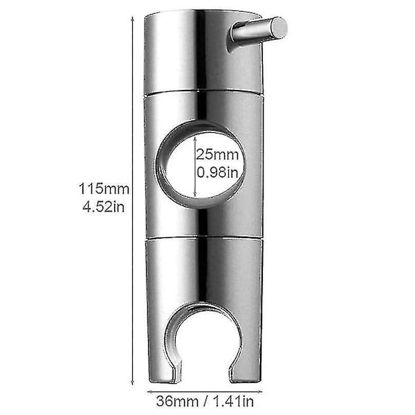 Duschhuvudfäste, Duschhuvudhållare Ersättningsduschstång (storlek: 19 mm)