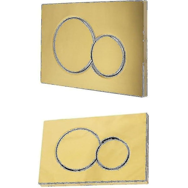 Geberit Sigma01 Dobbelt Skylleplade, Krom Finish, 115.770, Guld
