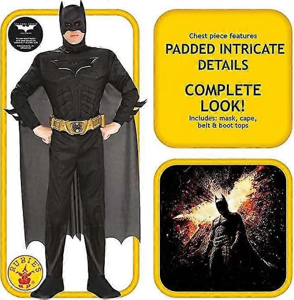 Batman Dark Knight Deluxe Herrkostym 880671l Medium