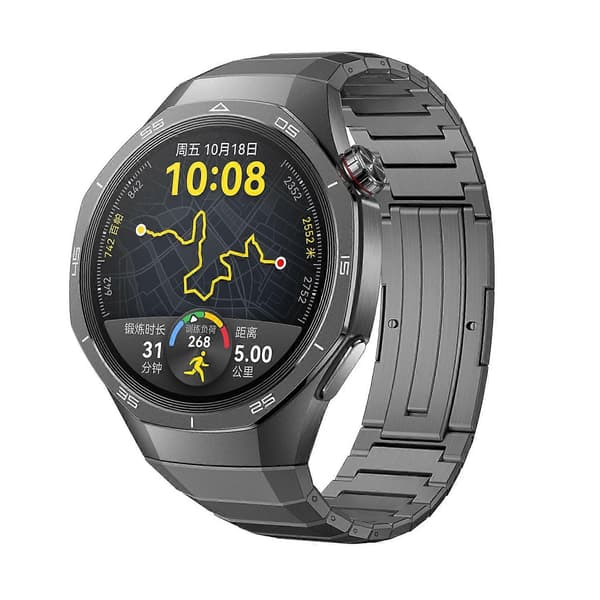 Vikbart Spänne Titanarmband För Huawei Watch GT 5 Pro 46mm Titanium Grey