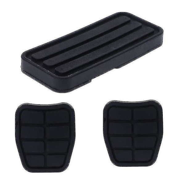 3st Bil Gaspedal Gummi Fotstöd Pedal Broms Kopplingspedaler