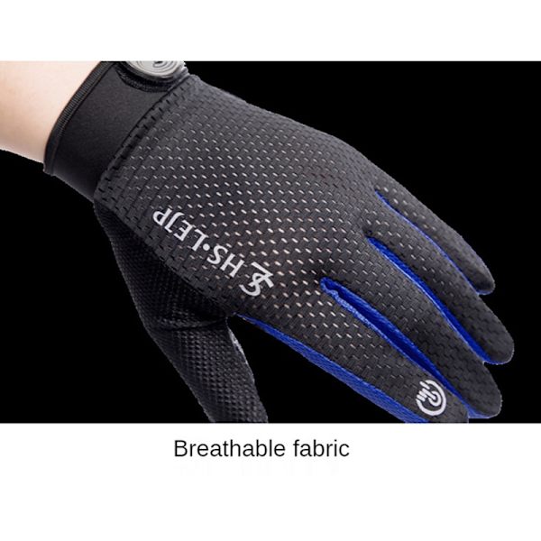 Mesh Cykelhandskar Hel Finger Sommar Herr Dam Cykelhandskar Lång Mtb Pekskärm Andningsbara Racing Cykelhandskar Tillbehör black orange M
