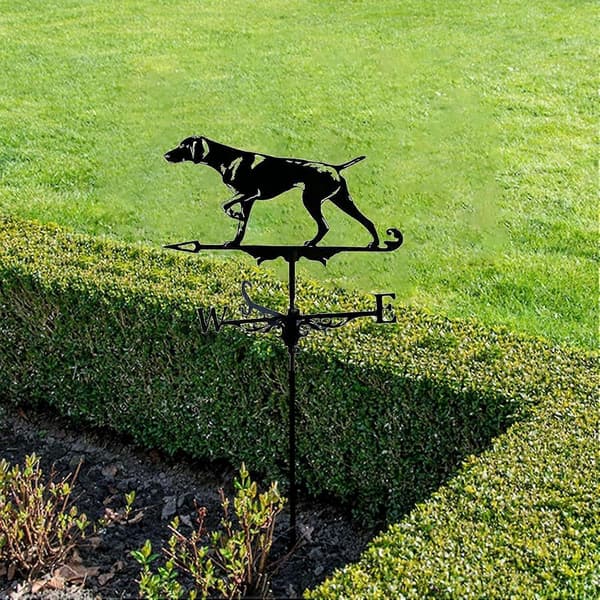 Labrador Vindfløj, Hunde Vindfløj, Rustfrit Stål Havestik