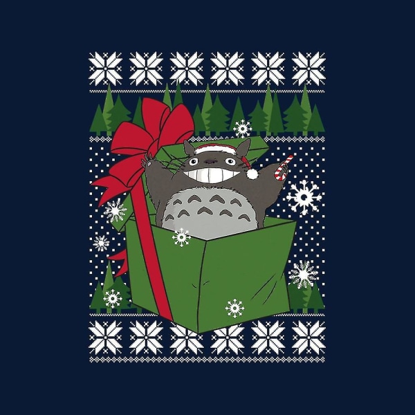 Totoro In A Box Studio Ghibli julstickad tröja för kvinnor