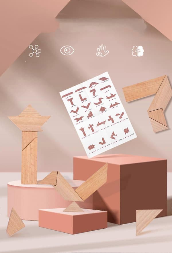 Tangram-puslespill for voksne og tenåringer