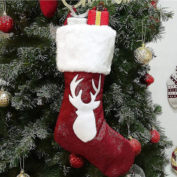 Julstrumpa Presentpåse 2st Julstrumpa Stor Godispåse Kreativ Barnpresentpåse Tomte Snögubbe Juldekoration Påse Doftpåse För Fest