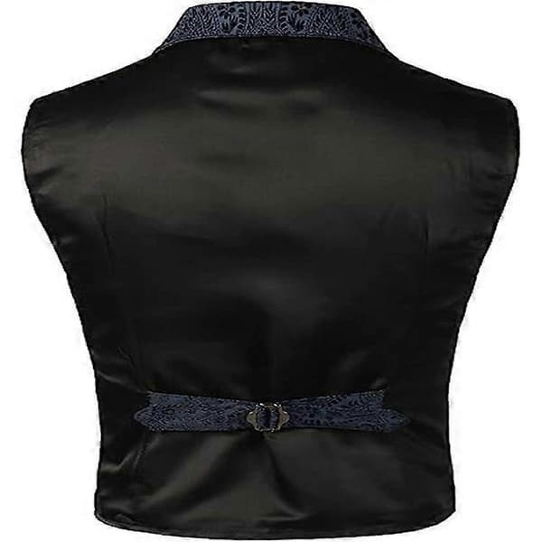 Viktoriansk vest for menn, Steampunk gotisk vest blue M