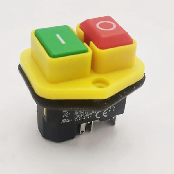 {YM}1 pc. KJD17B Push Button Switch 220V-240V 16A 5-pin Power Tool Switch OV[ 5-pin