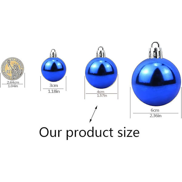 Bollprydnader, Okrossbara Råttor Trä Hängen Bröllopsråtta, Träråtta Bollprydnad Sapphire Christmas Ball style3