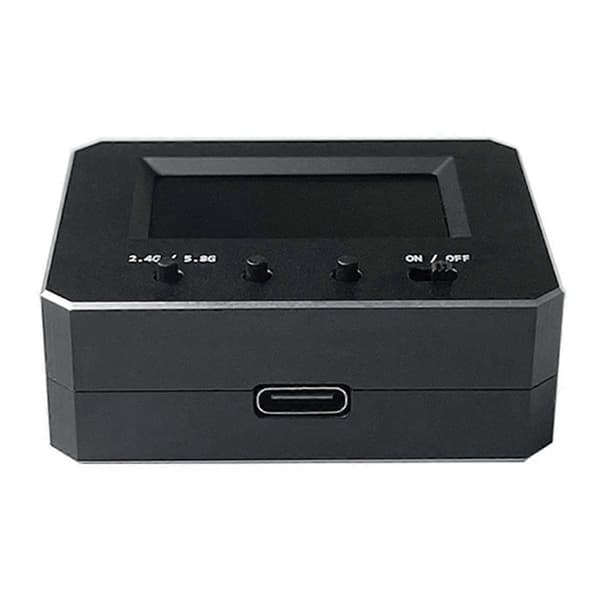 2.4G 5.8G Drönarsignalscanner FPV Drönare Antennsignalscanner för FPV RC Drönare Fast Vinge Quadcopter Black