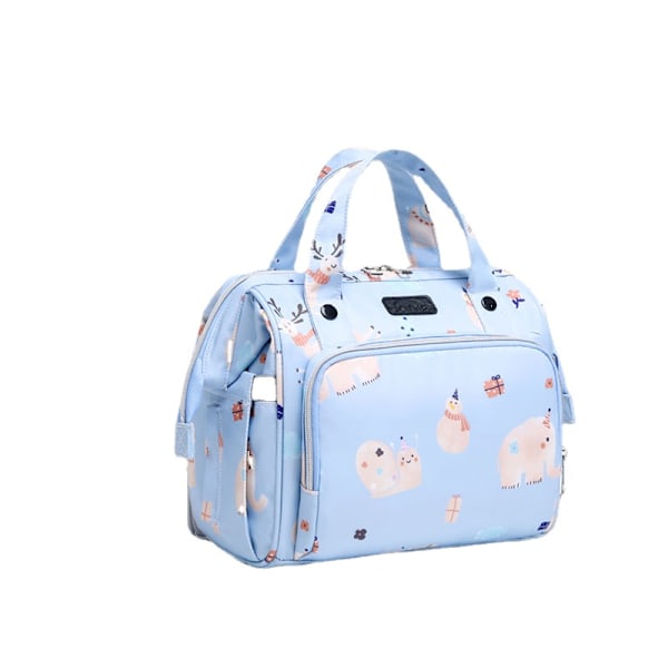 Skötväskor Mammaväska Multifunktionell Mode Ryggsäck Portabel Lättvikt Crossbody Light Blue