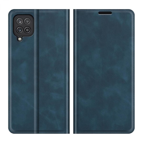 Självabsorberande Pu + Tpu-fodral, Blå Touch-hud För Din Samsung Galaxy F12
