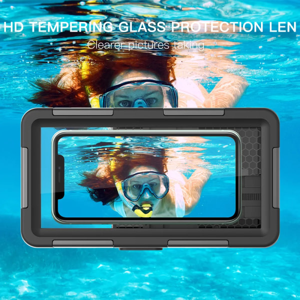 15M Professionell Dykning Phone case För iPhone 15 14 13 12 Pro Max Underwater Taking Vattentät Fodral För Samsung S22 S23 Ultra Orange For Oneplus Model