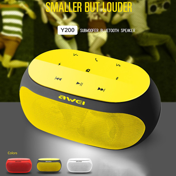 Fiauli Awei Y200 Kaiutin Bluetooth Täysi Yhteensopivuus Mini Mini Bluetooth Stereo