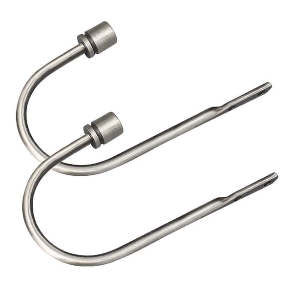 Gardin Holdbacks Krog Vægmonteret Gardin Tieback Krog Draperi Tiebacks Silver
