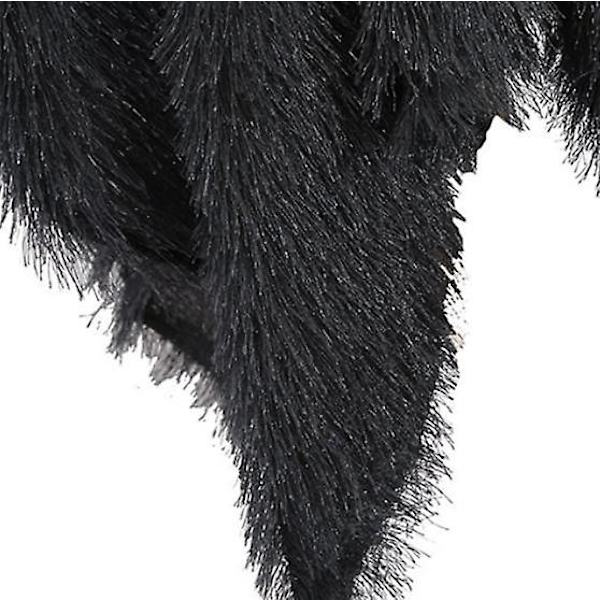 Sommar Dam Fransklänning Sexig Elegant Rygglös Ärmlös Kvinnlig Enfärgad Hängande Hals black XL