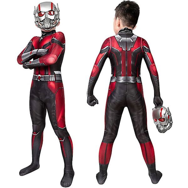 Ant-Man -asu lasten cosplay-asu poikien puku karnevaaliasu haalarilla ja maskilla