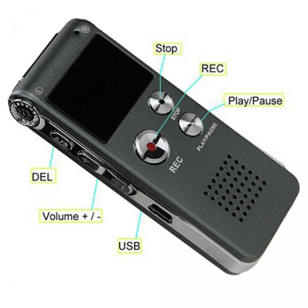 16GB Pennbandspelare Ljudbandspelare MP3-spelare