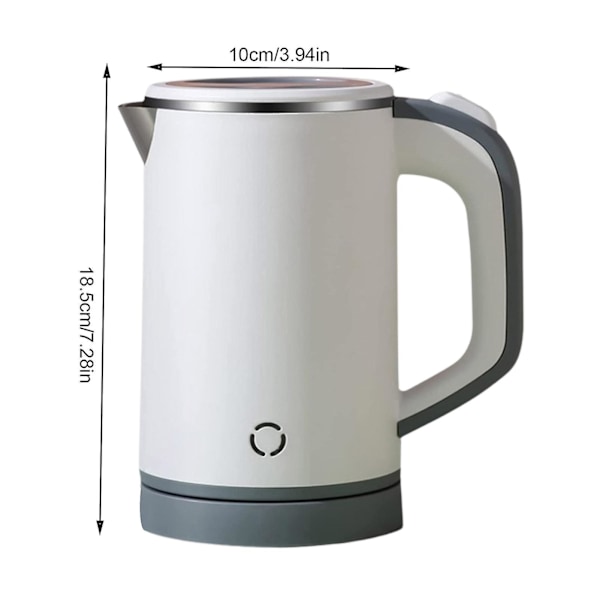 0,8 l elkedel med automatisk slukning og tørkogningsbeskyttelse, BPA-fri til te og kaffe