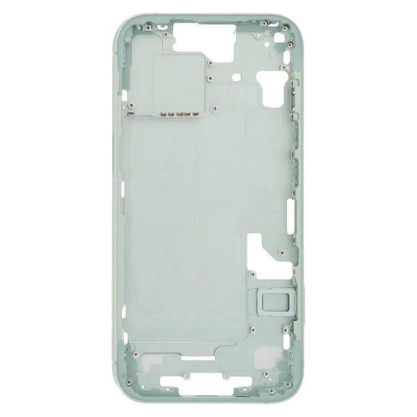 Midtramme-ramme for iPhone 15 med sideknapper + kortbrett Green CE EU Version