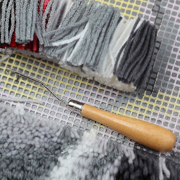 9 Delar Böjt Spärrhake Virknålsset Spärrhake Dreadlocks Verktyg
