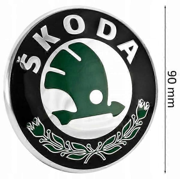 2st Emblem Skoda Fabia Fram 90mm+Bak 80mm