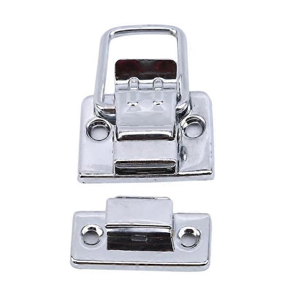 2 stk./4 stk. Toggle Lås i Rustfrit Stål Krom til Kiste Boks Kuffert Værktøjslås silver 2pcs