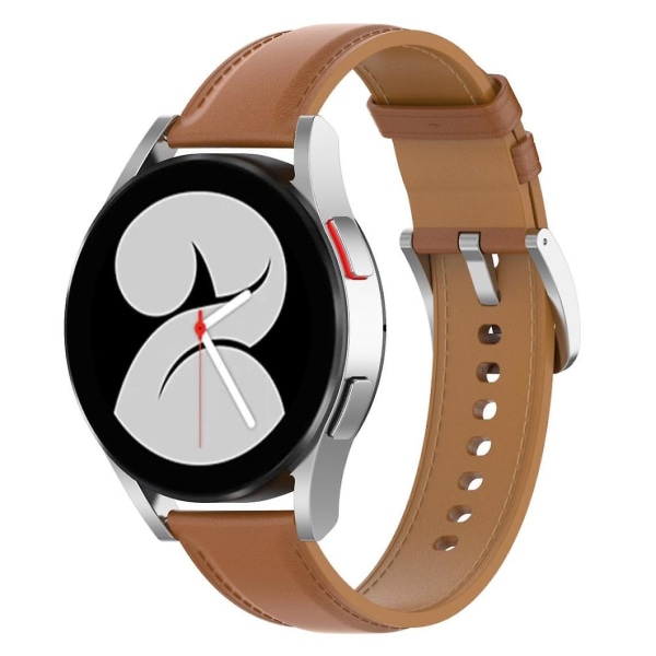 Ljusbrun äkta läderrem för din Samsung Galaxy Watch4 40mm/44mm/galaxy Watch3 41mm/galaxy Watch Active2 40mm/44mm/huawei/garmin Smart Watch