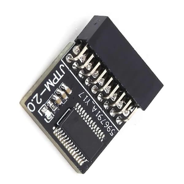 TPM 2.0 Sikkerhedsmodul 18pin til Asrock - LPC Interface, Fjernkrypteringskort, Forbedret Databeskyttelse C