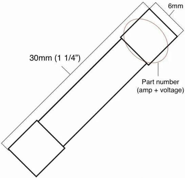 5 stk. F5A 250V keramisk sikring