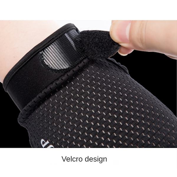 Mesh Cykelhandskar Hel Finger Sommar Herr Dam Cykelhandskar Lång Mtb Pekskärm Andningsbara Racing Cykelhandskar Tillbehör black orange M