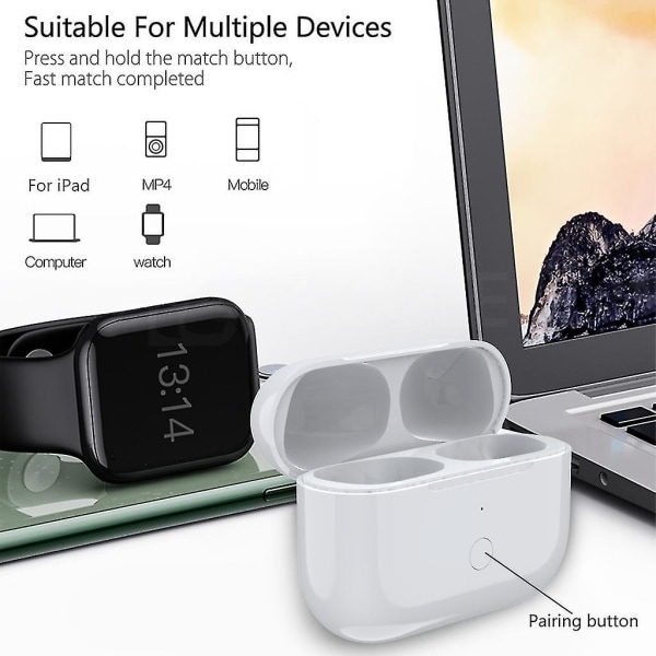 Ersättningsbox för trådlöst case för Air-pods Pro Bluetooth-kompatibla hörlurar 660 mah batteriladdarparning