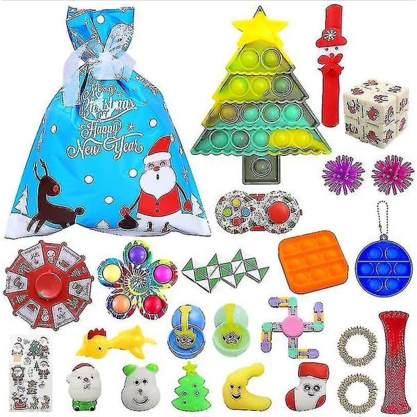 Jul adventskalender Present Fidget Toys Stress Relief Fidget Toy Blind Box Barn 23