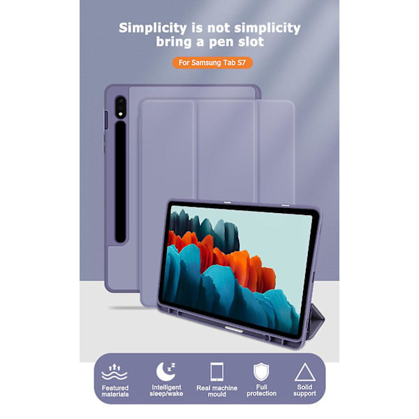 För Nya Samsung Galaxy Tab S7 Fe Lte 12.4\" Plus FodralKompatibel med Samsung Tab S7 11 Fodral Med Pennhållare S8 Plus 12.4 Skydd Auto Sleep as picture TAB S8 11 inch
