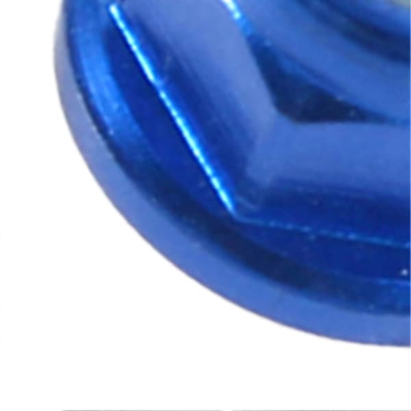 10 kpl M3 Nylon Insert SelfLock Alumiinimutterit Kuusiomutteri Royal Blue M3