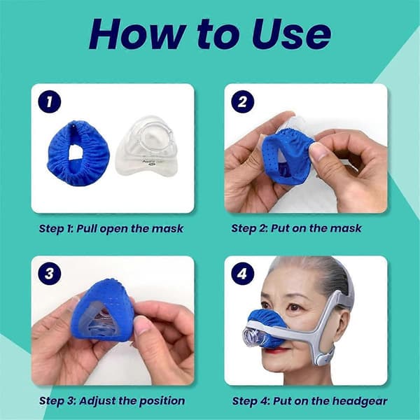 8Pack CPAP Näskuddar Kompatibel med Complitable N20, C Pap Maskskydd