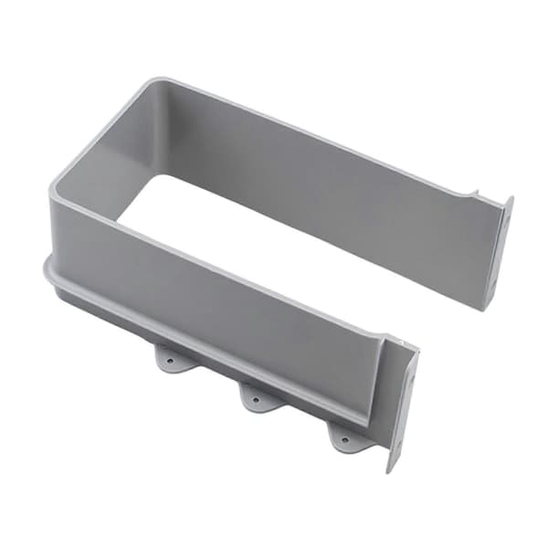 U-format skydd för avloppsrör under diskbänk med utdragbar låda och bottenutskärning Height 8.88 cm