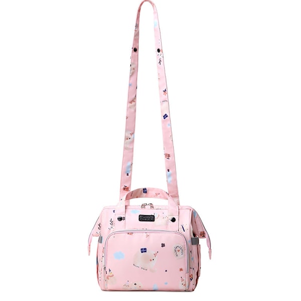 Skötväskor Mammaväska Multifunktionell Mode Ryggsäck Portabel Lättvikt Crossbody Light gray