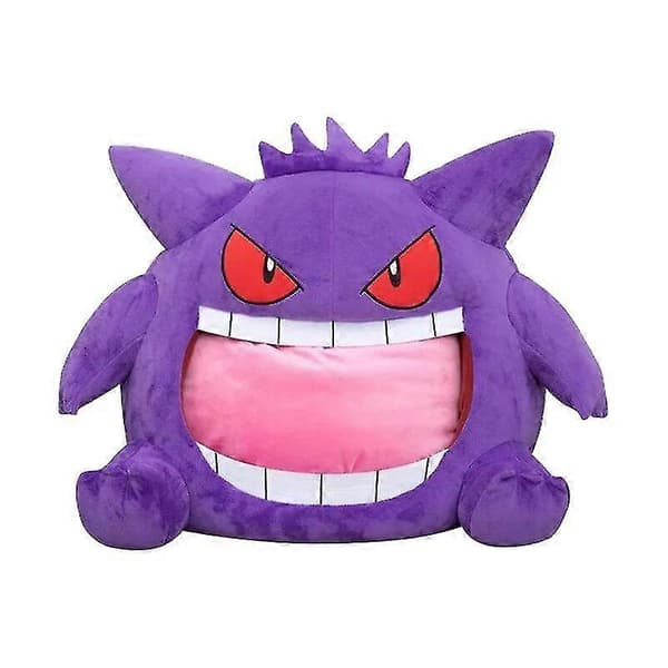 Tegneserie Gengar Tung Sovende Klapp Søvnpute, Dobbel Bruk Nap Pledd