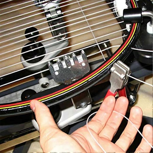 Stringningsklemme med bredt hoved, 3 fjedre, startklemme til tennisracket Green