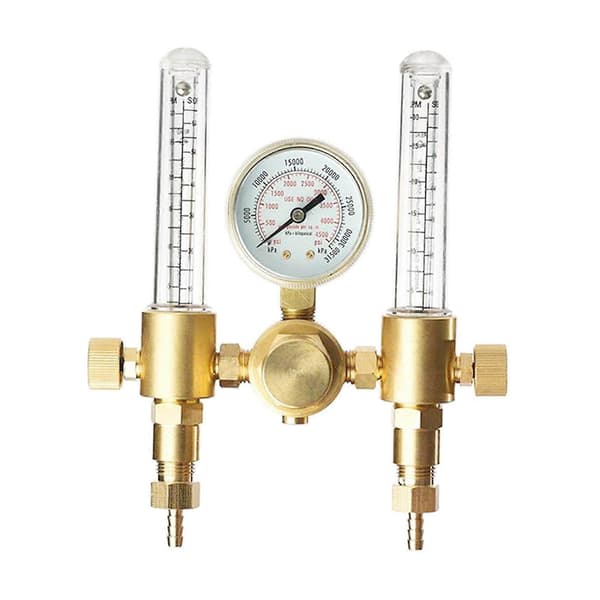 Argonregulator med dobbelt udgang, flowmåler, reservedele, professionel