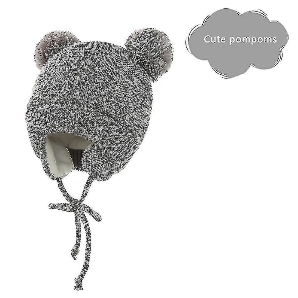 1 Set Hatt Söt Toddler Earflap Beanie Varm för hösten