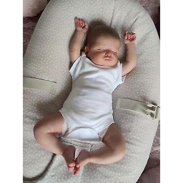 49cm Reborn Dolls Baby Sova Polular Rosalie Mjukt handritat hår Nyfödd
