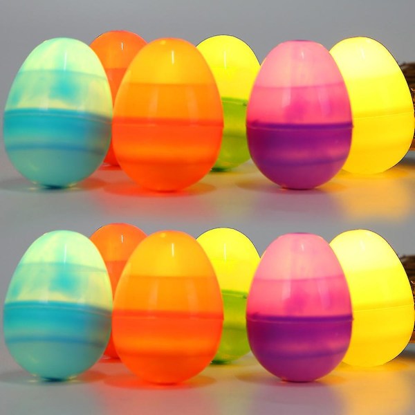 Påsk LED Lysande Ägg 12st