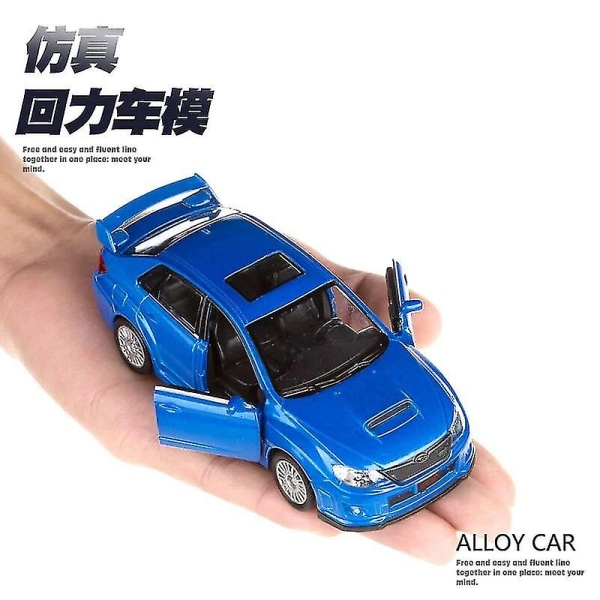 1:36 Subaru Impreza Wrx Sti Diecast-modeller Bilar Modeller av bilar Legeringsfordon Gld3 Coche-leksaker för barn boxed2