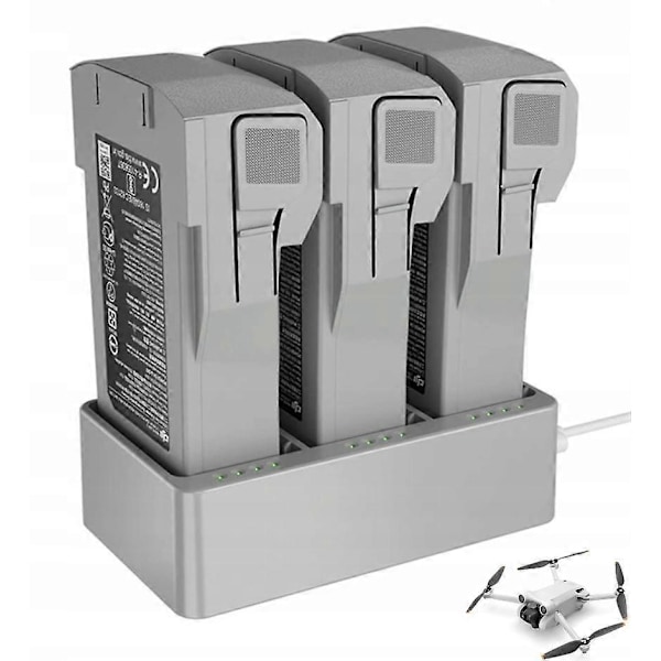 Hubbladdare för DJI Mini 3 / Mini 3 Pro / Mini 4 Pro 3-batteridrönare