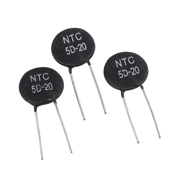 Sensing Inrush Current Limiter Termistor 5D-20 5 Ohm black
