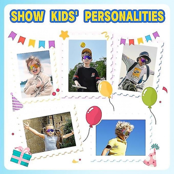 C12 Kids Polariserende Cykelbriller, UV400 Beskyttelse Justerbar