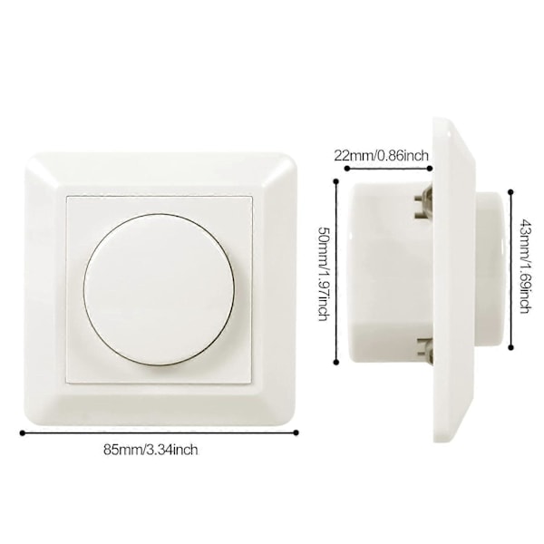 LED-dimmer, 220-240V 5-200W Smart knapp, strömbrytare och dimmer